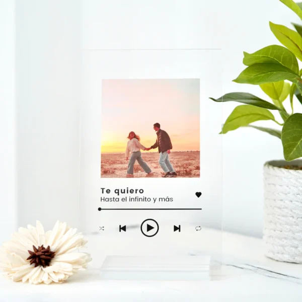 Personalized Couple Music Plaque Night Light